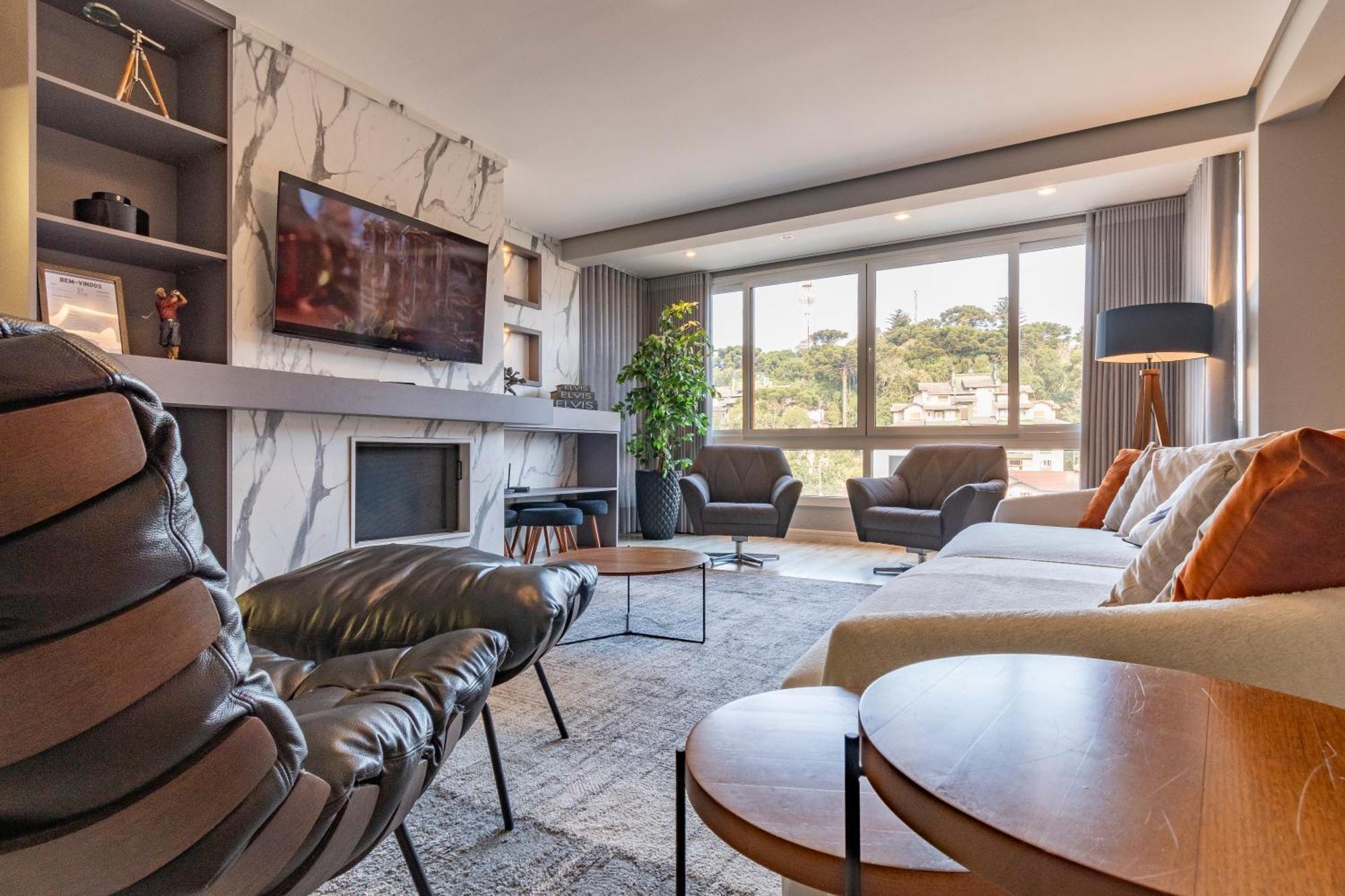 A Apenas 300 Mts Da Rua Coberta, No Exclusivo Via Florida Apartment Gramado Exterior photo